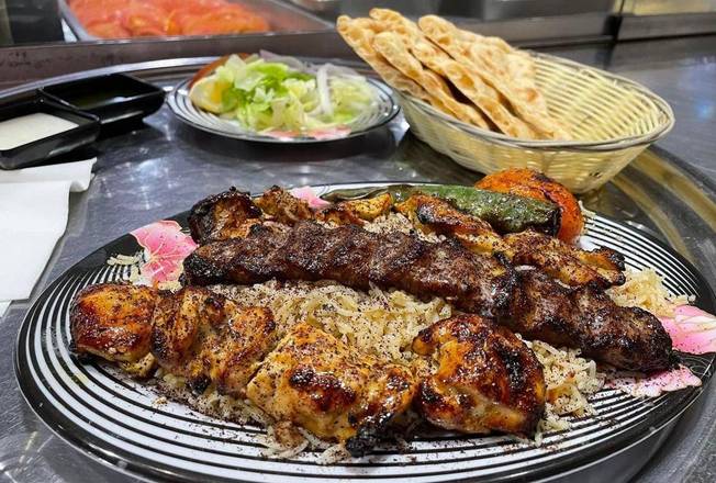 Rice with 3 Skewers